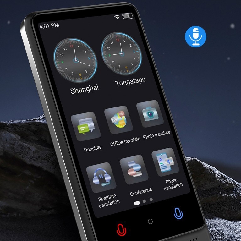 AI Traducător Inteligent – Traducător vocal pentru călătorii, offline, traducere simultană multilingvă, Model M12, 50 g, pentru afaceri