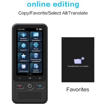 T18 offline uređaj za prijevod s Bluetoothom, domet 10 m, prijevod fotografija, težina 200 g