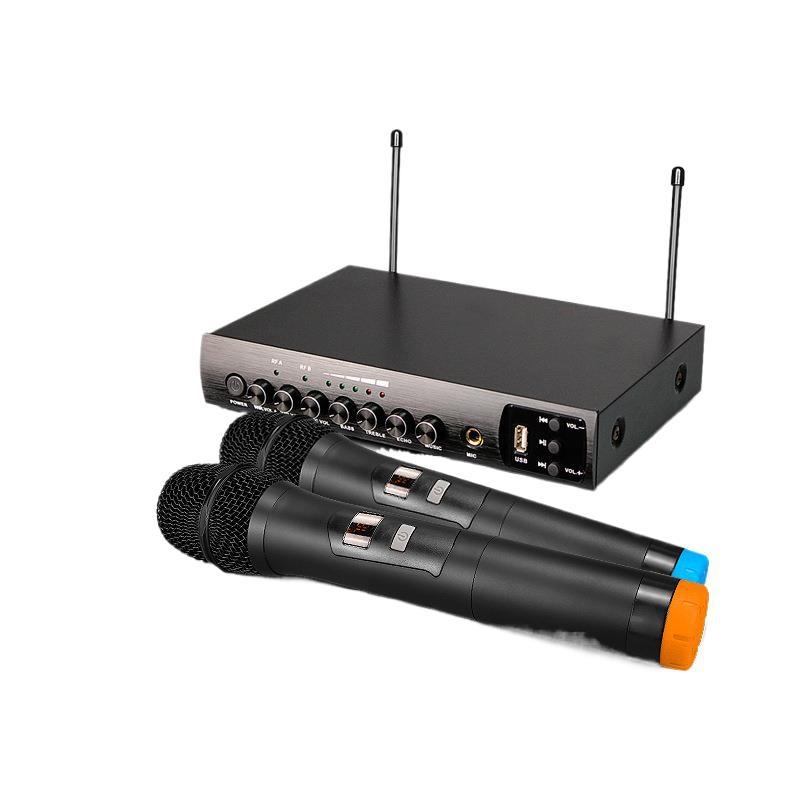 Otthoni vezeték nélküli karaoké mikrofon USB‑val és Bluetooth‑kal, reverb funkcióval