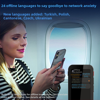 Itranstalk F19 fordító videohívásokhoz, szinkron fordítás 142 nyelven, Android, Bluetooth, 5 m vezeték nélküli hatótáv, gombos + érintőképernyős működés, 1500 mAh akkumulátor, súly 250 g