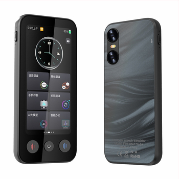 Itranstalk F19 fordító videohívásokhoz, szinkron fordítás 142 nyelven, Android, Bluetooth, 5 m vezeték nélküli hatótáv, gombos + érintőképernyős működés, 1500 mAh akkumulátor, súly 250 g