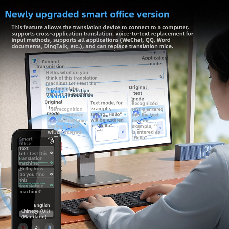 Itranstalk F19 fordító videohívásokhoz, szinkron fordítás 142 nyelven, Android, Bluetooth, 5 m vezeték nélküli hatótáv, gombos + érintőképernyős működés, 1500 mAh akkumulátor, súly 250 g