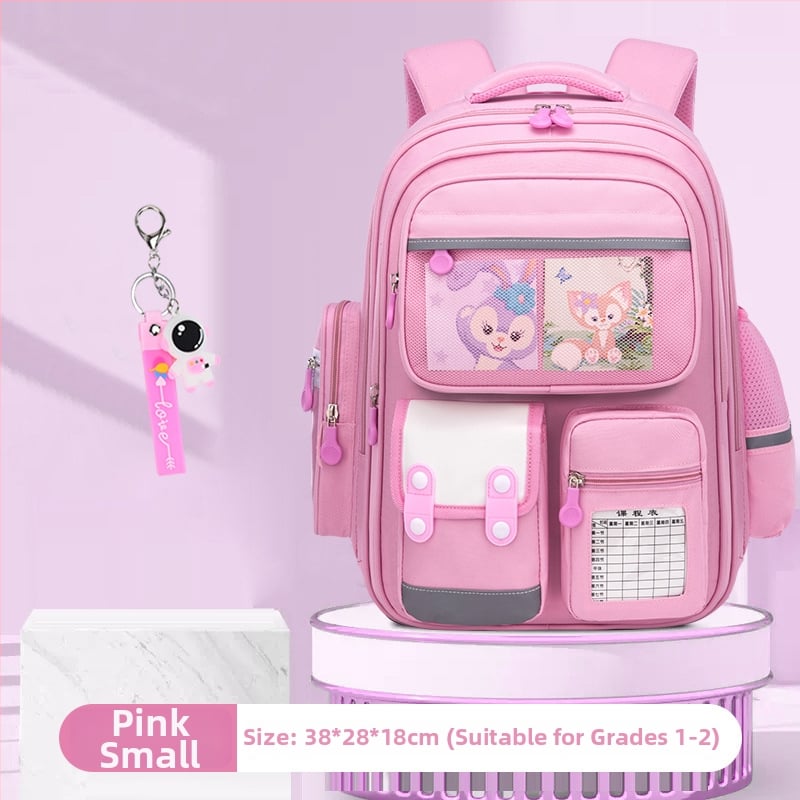 Könnyű gyerek iskolai hátizsák gerincvédlemmel, lélegző Oxford anyag, vízálló, száraz-nedves elkülönítés, 1–6. osztályos általános iskolásoknak