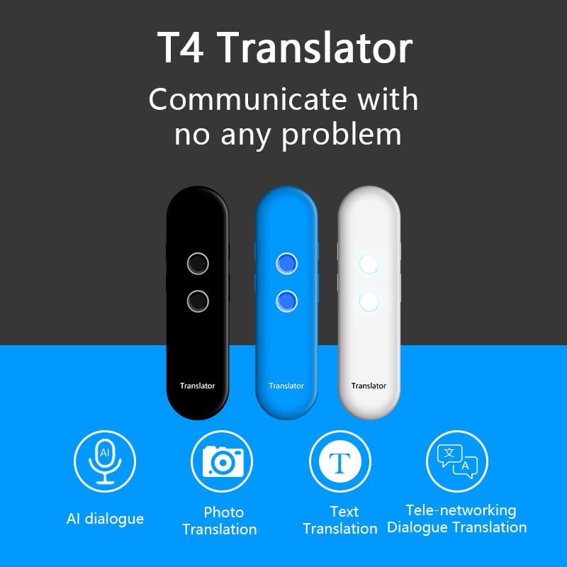 T4 pametni prevodnik s Bluetoothom, plastično kućište, težina 0,13 kg, mogućnost tiskanja logotipa