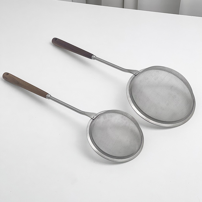 Sită de făină Jia Dian – Oțel inoxidabil 304, Plasă adâncă, Walnut Deep Mesh Leak, Stil Chinez Nou