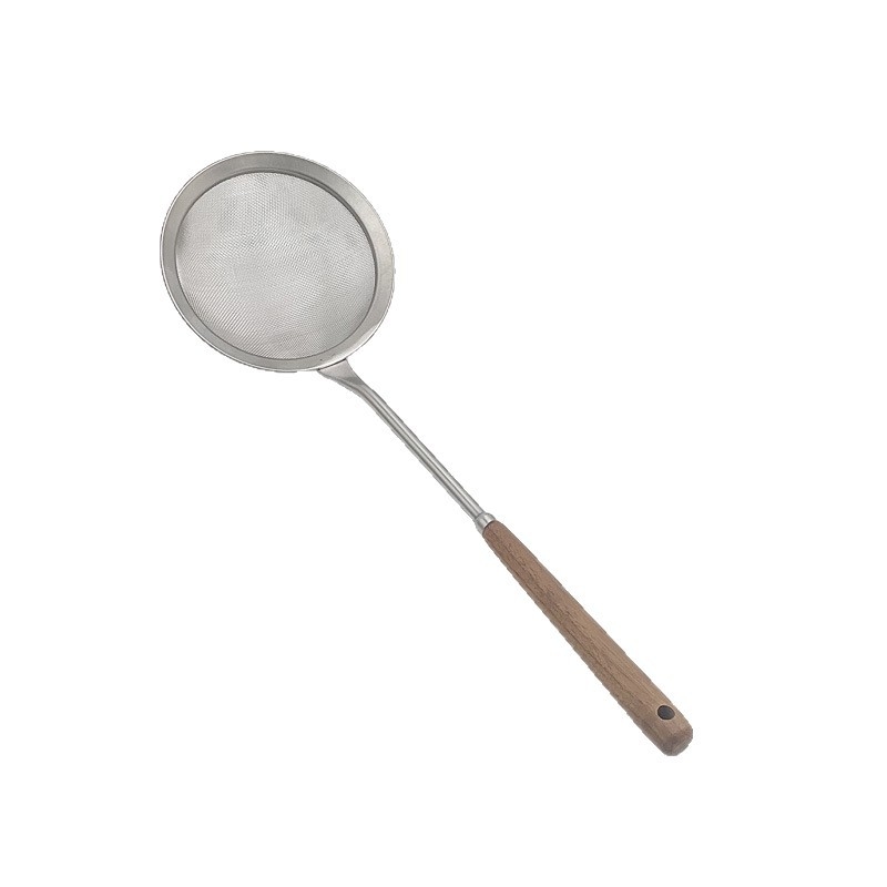 Sită de făină Jia Dian – Oțel inoxidabil 304, Plasă adâncă, Walnut Deep Mesh Leak, Stil Chinez Nou