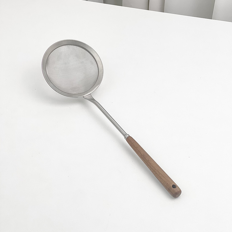 Sită de făină Jia Dian – Oțel inoxidabil 304, Plasă adâncă, Walnut Deep Mesh Leak, Stil Chinez Nou