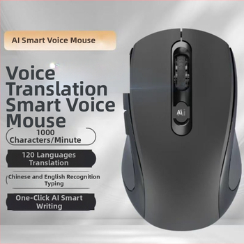 Mouse optic fără fir cu interfață USB, 2.4G/Bluetooth, 1200dpi, 6 butoane, design ergonomic