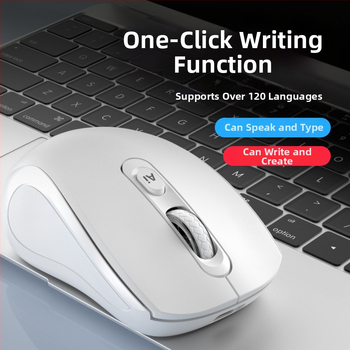 Mouse optic fără fir cu interfață USB, 2.4G/Bluetooth, 1200dpi, 6 butoane, design ergonomic