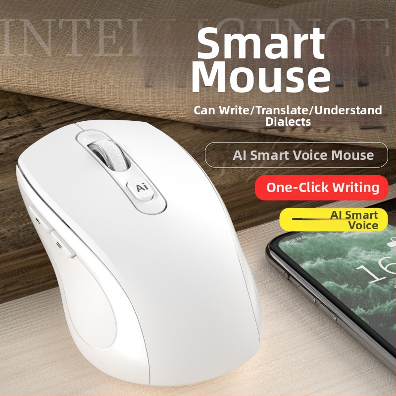 Mouse optic fără fir cu interfață USB, 2.4G/Bluetooth, 1200dpi, 6 butoane, design ergonomic