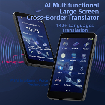 Traducător offline cu AI, interpretare simultană, suport pentru 138 de țări, interfață Type-C, cameră 5.0 MP, corp ABS 125 g