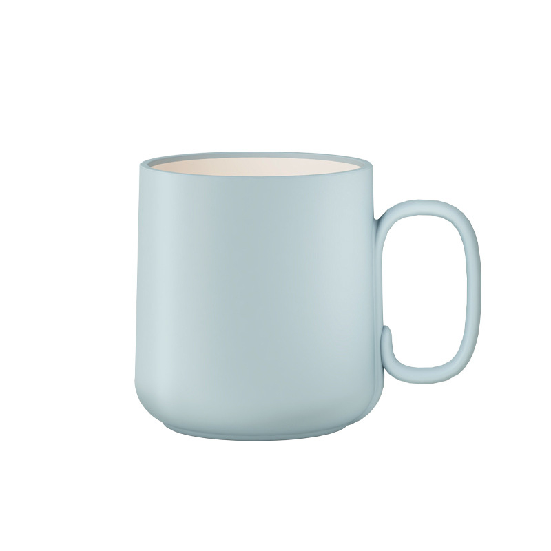 Fogkefés pohár két színű dizájnal, vastag műanyag, élelmiszer-biztonságos, ütésálló, 1 db