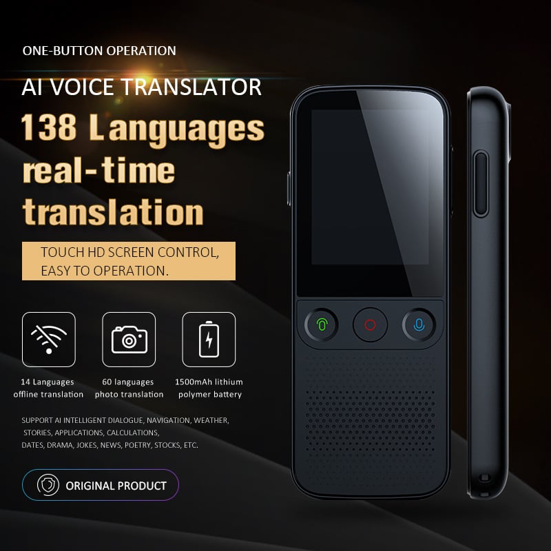 Prevodna mašina T10PRO – offline prijevod za 14 zemalja, 138 jezika, prijevod fotografija, Android OS, WiFi