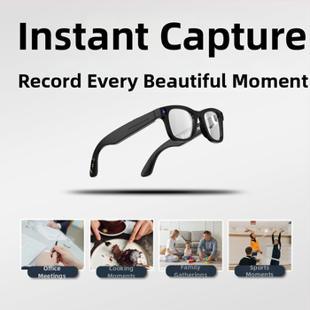 Smart okuliare G-300 s 8MP kamerou, 32GB pamäťou, na hlave nositeľné, ovládanie dotykom a tlačidlami, batéria 220