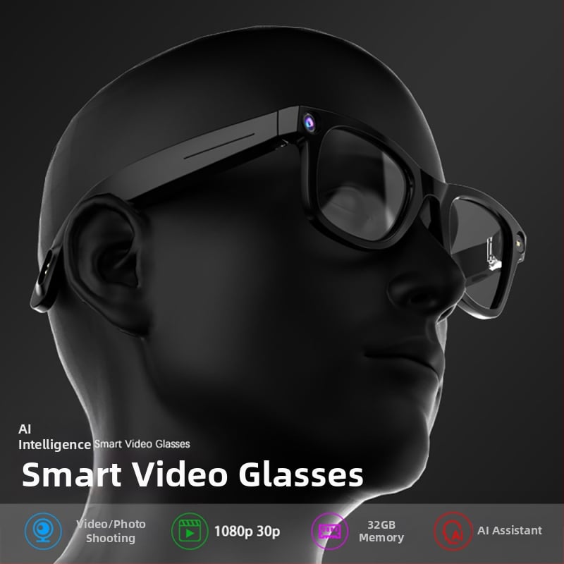 Smart okuliare G-300 s 8MP kamerou, 32GB pamäťou, na hlave nositeľné, ovládanie dotykom a tlačidlami, batéria 220