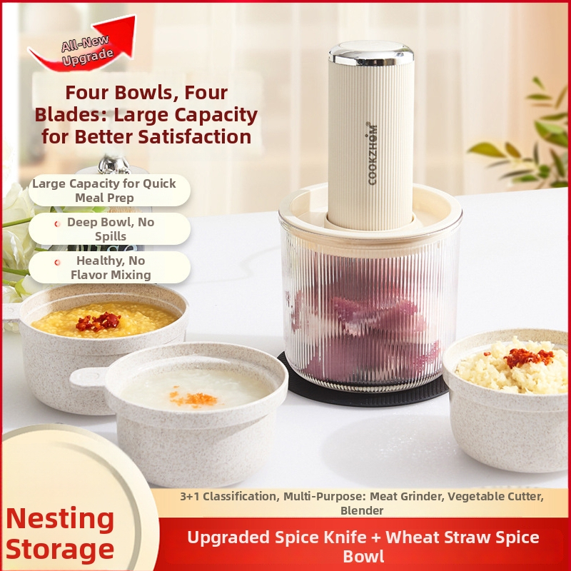 Viacúčelový kuchynský procesor s funkciou detskej stravy, objem 1-3 L, rýchlosť motora 10000-19999 rpm, napätie 111-240 V, mechanické ovládanie