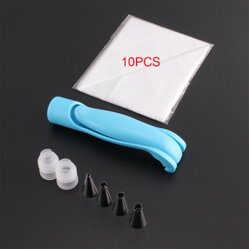 Krémdíszítő pisztoly készlet – 17 darab EVA/PP anyagból, tartalmaz díszítő csöveket és zsákokat, modern egyszerű stílus, 2022-ben piacra került.