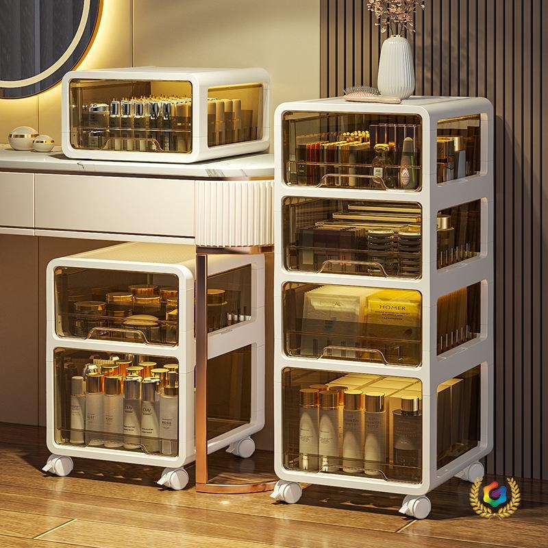 Ντουλάπι αποθήκευσης καλλυντικών με σχεδίαση συρταριού, πολυεπίπεδος οργανωτής από πλαστικό PP, μοντέλο JH2002, χωρητικότητα 0–5 L