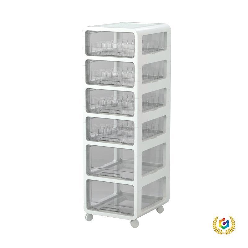 Ντουλάπι αποθήκευσης καλλυντικών με σχεδίαση συρταριού, πολυεπίπεδος οργανωτής από πλαστικό PP, μοντέλο JH2002, χωρητικότητα 0–5 L