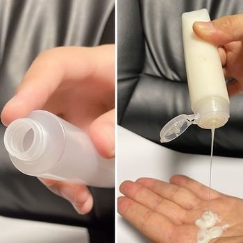 Utazási nyomócső típusú visszatöltő üveg loziónak, tusfürdőnek és samponnak | Márka Unique | Anyag: Műanyag