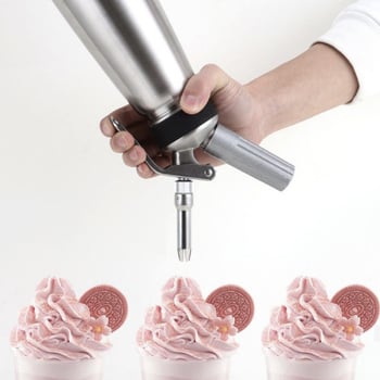 Chebao krém dekoráló pisztoly — alumíniumötvözet és 304 rozsdamentes acél kivitel, kézi krémpisztoly, készlet díszítő fej és töltőtáska, 2025-ben bemutatva