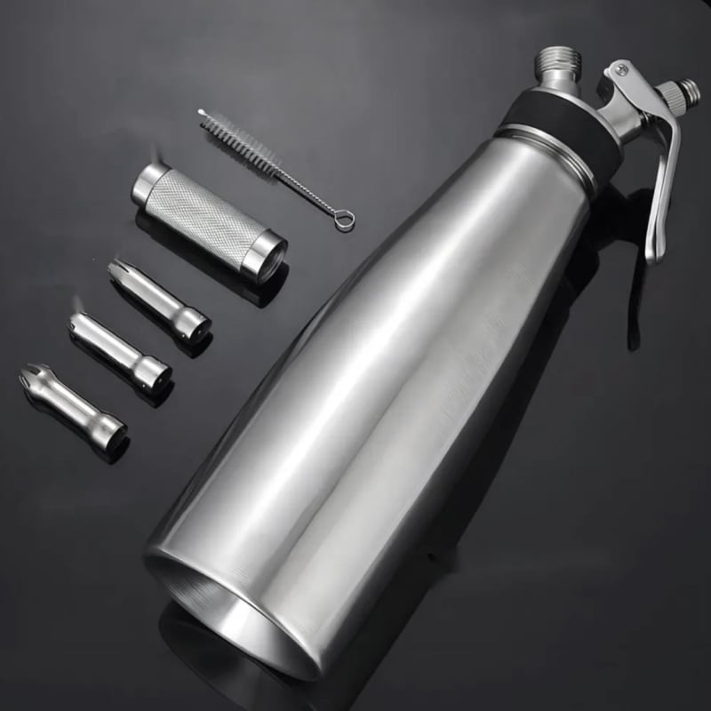 Chebao krém dekoráló pisztoly — alumíniumötvözet és 304 rozsdamentes acél kivitel, kézi krémpisztoly, készlet díszítő fej és töltőtáska, 2025-ben bemutatva