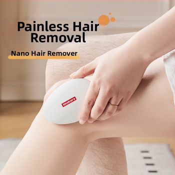 Kézi nanoüveg szőrtelenítő a testhez, fájdalommentes, uniszex, ABS + nano üveg, nedves és száraz használatra, 95 g