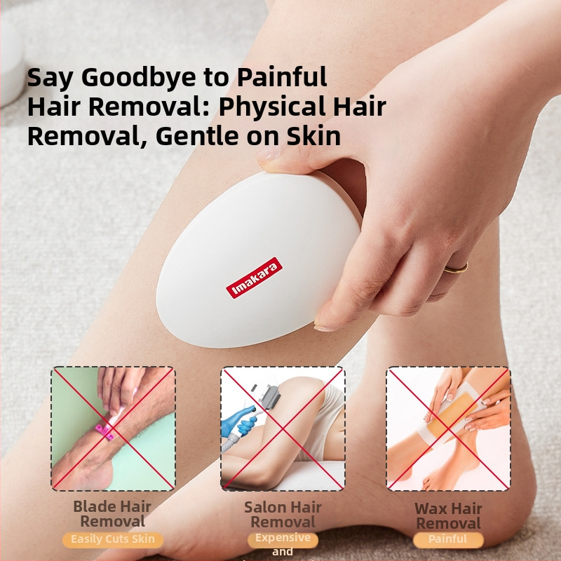 Kézi nanoüveg szőrtelenítő a testhez, fájdalommentes, uniszex, ABS + nano üveg, nedves és száraz használatra, 95 g