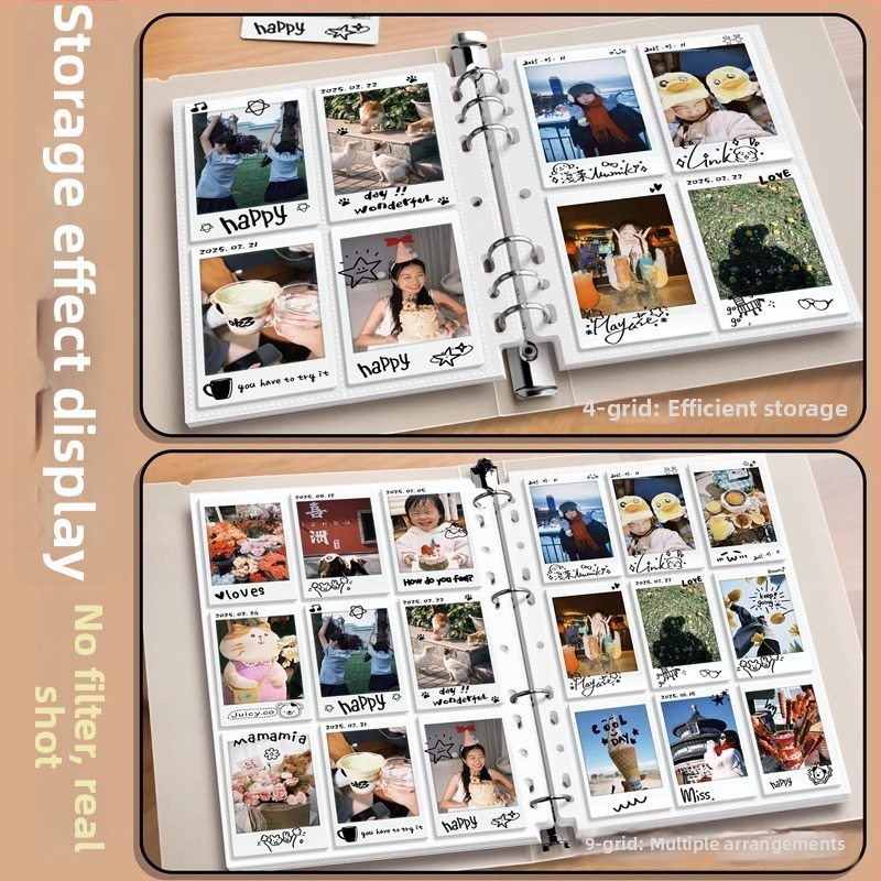 Good Polaroid fotoalbum s odnímateľnými listami, PP obal, vrecká 4×9, tlač loga k dispozícii, prispôsobenie