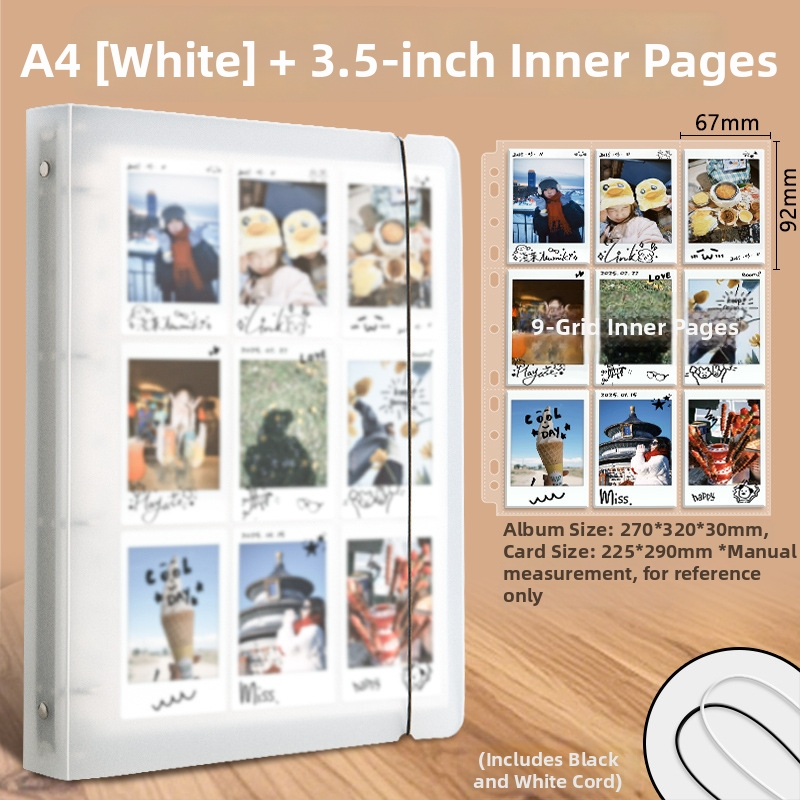 Good Polaroid fotoalbum s odnímateľnými listami, PP obal, vrecká 4×9, tlač loga k dispozícii, prispôsobenie