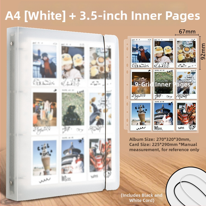 Good Polaroid fotoalbum s odnímateľnými listami, PP obal, vrecká 4×9, tlač loga k dispozícii, prispôsobenie