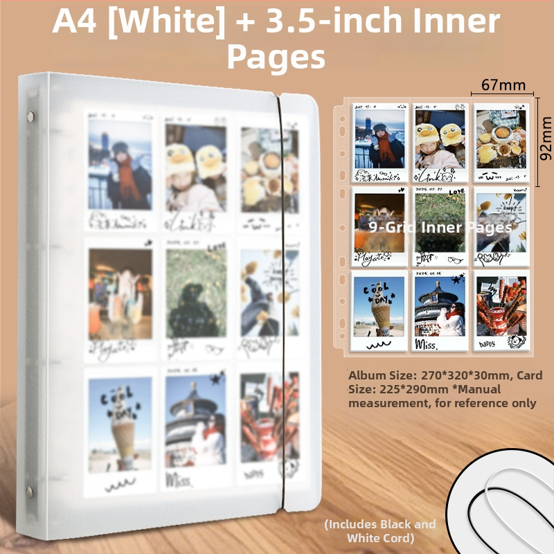 Good Polaroid fotoalbum s odnímateľnými listami, PP obal, vrecká 4×9, tlač loga k dispozícii, prispôsobenie