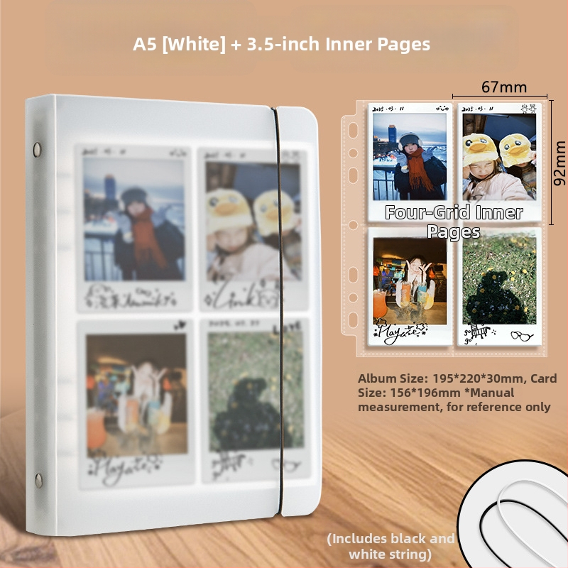 Good Polaroid fotoalbum s odnímateľnými listami, PP obal, vrecká 4×9, tlač loga k dispozícii, prispôsobenie