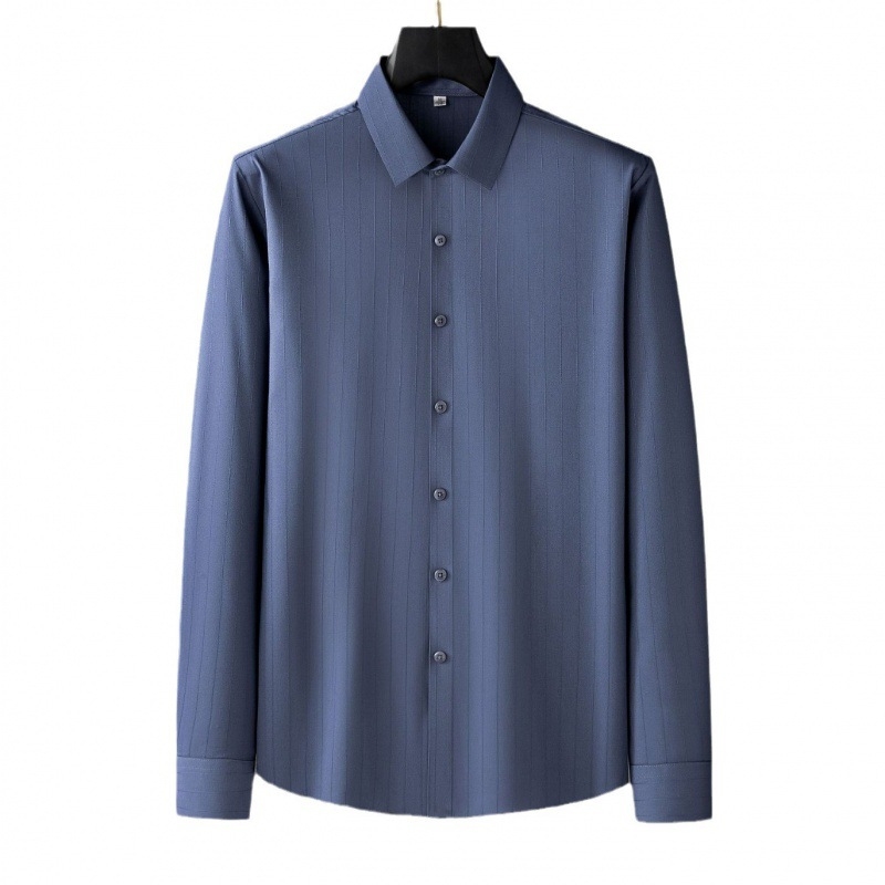 Muška košulja bez glačanja, dugi rukav, slim fit, 65% poliester, lagana tkanina