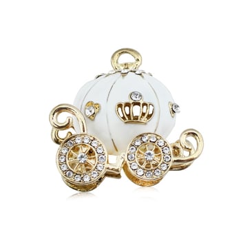 Pandantiv cheie DIY din aliaj cu model dovleac-camion, finisaj cu picurare de ulei, material aliaj, stil pastoral