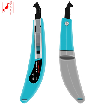 Hook knife FD-15B, 9,5 mm penge szélesség, műanyag test, toló-rúd típusú pengecsere, 1 penge tárolása