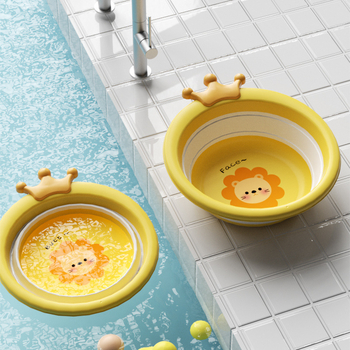 Összecsukható babamosó edény – Anyag: PP+TPE; Márka: ALCOCO; Logó nyomtatás: Igen; Testreszabás: Elérhető