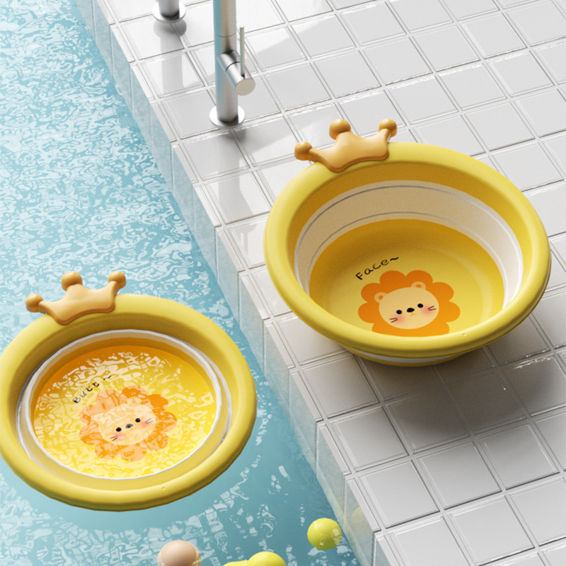 Összecsukható babamosó edény – Anyag: PP+TPE; Márka: ALCOCO; Logó nyomtatás: Igen; Testreszabás: Elérhető