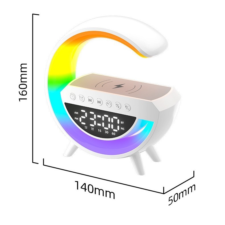 G3401mini Bluetooth zvučnik s budilicom i ambijentalnim svjetlom – 3-u-1, Bluetooth 5.3, 5W, 100Hz-20kHz, SNR ≥70dB, domet 10 m
