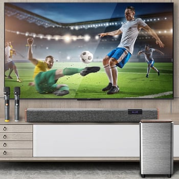 Bluetooth kućni kino sustav sa stereo surround zvukom, karaoke, dualni mikrofoni, bežični set