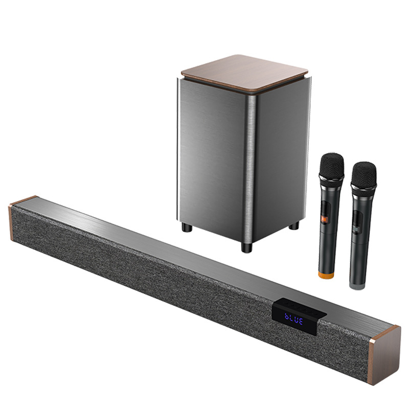 Bluetooth kućni kino sustav sa stereo surround zvukom, karaoke, dualni mikrofoni, bežični set
