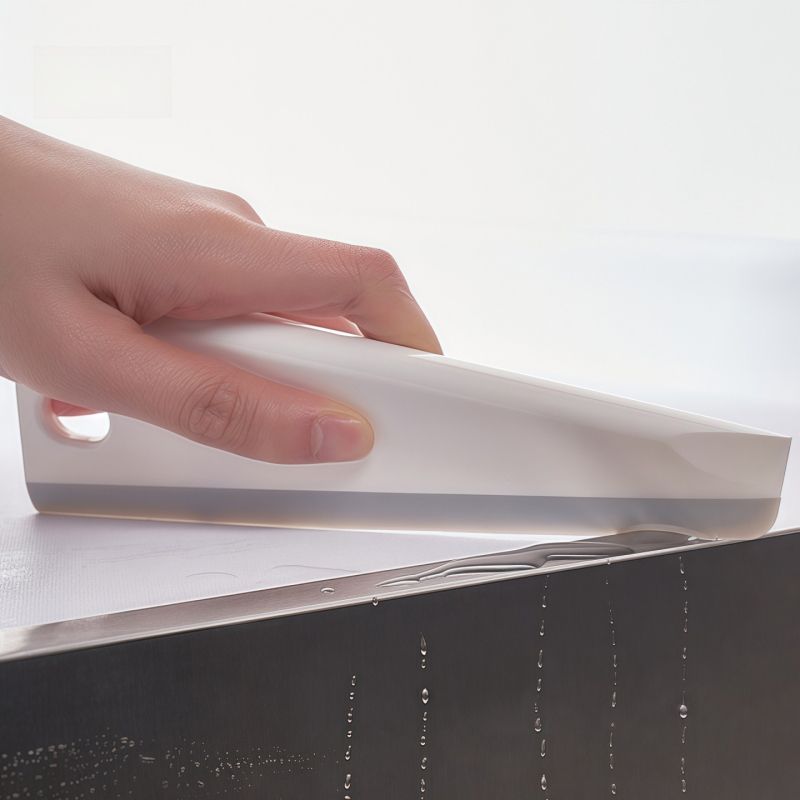 KM ръчен двустранен чистач за стъкло и огледала, домашно ползване, материал PP/TE