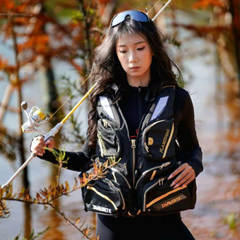 Jarest σωσίβιο γιλέκο, πολυλειτουργικό με μεγάλη πλευστότητα, νάιλον, αποσπώμενο, για ψάρεμα