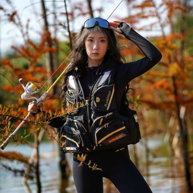 Jarest σωσίβιο γιλέκο, πολυλειτουργικό με μεγάλη πλευστότητα, νάιλον, αποσπώμενο, για ψάρεμα