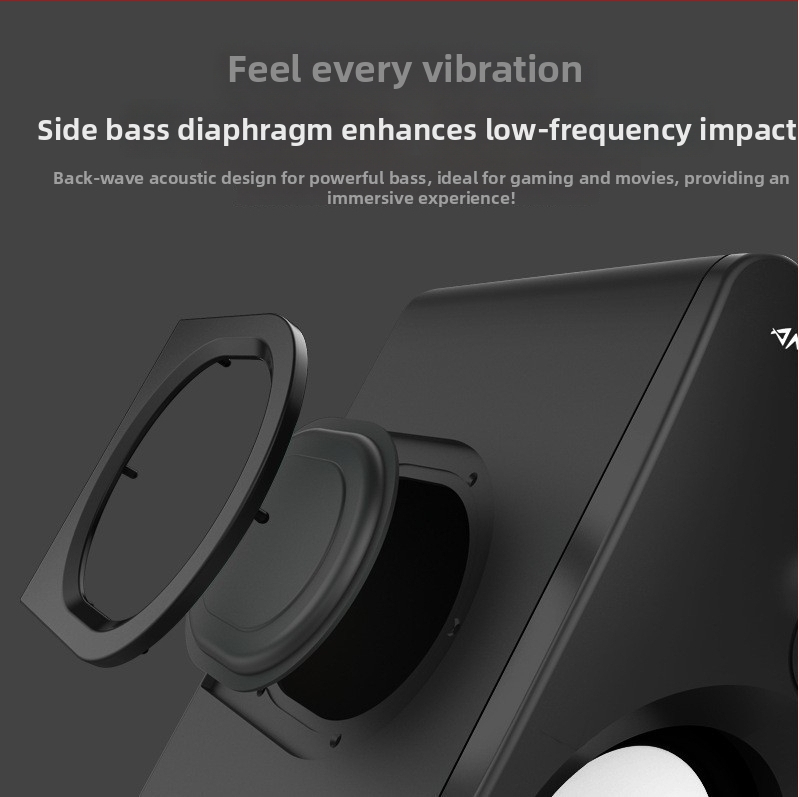 Subwoofer reproduktor pre domáce a stolové použitie s Bluetoothom, rozsah frekvencií 65 Hz–20 kHz, SNR ≥95 dB, menovitý výkon 5 W, dosah 10 m