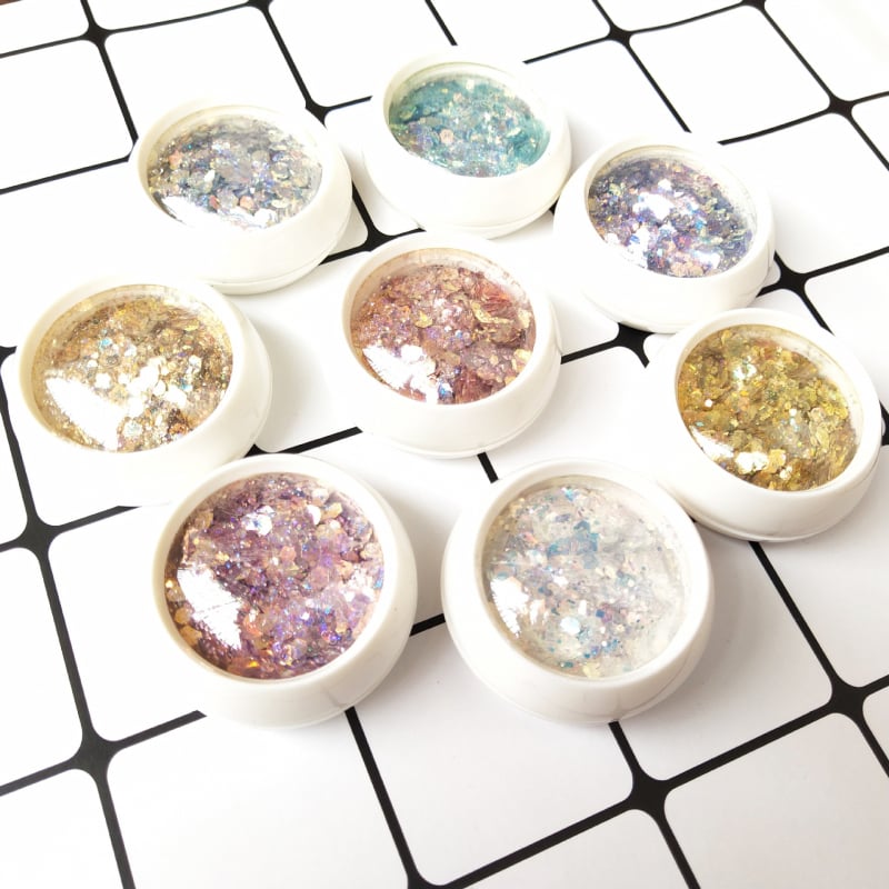 Пайети за маникюр с променящ се цвят и гланцов финиш; Материал: пайети; Произход: Гуанчжоу; Бранд: Qian Zi's Pampered Wife