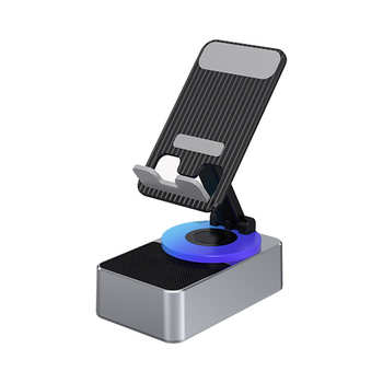 3-in-1 mobiltámasz Bluetooth-hangszóróval és power bankkal | Bluetooth 5.3 - 1200-2000mAh - 5W - 40Hz-20kHz - 10m