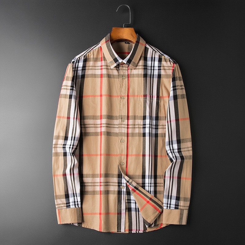Muška košulja s dugim rukavom od lana, slim-fit, bez glađenja, kvadratni ovratnik, mrežasti uzorak