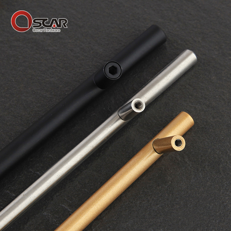 Drška za vrata ormara od nehrđajućeg čelika, Oscar, model 15, moderni minimalistički stil, okruglog oblika cijevi