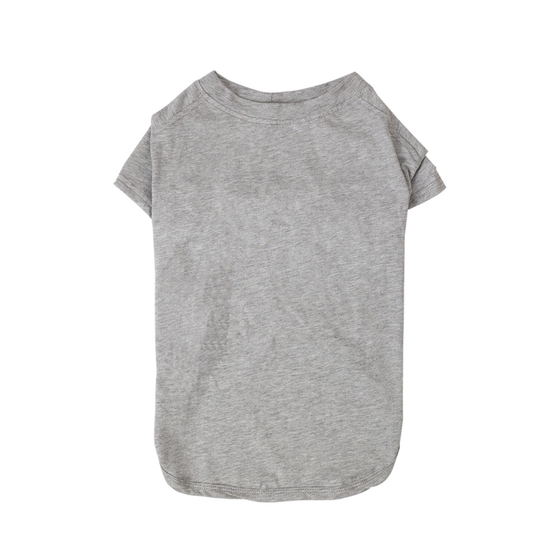 Кучешка тениска от чист памук, къс ръкав за пролет и лято